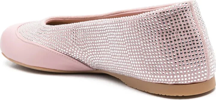 Crystal-Embellished Ballet Flats - Image 3