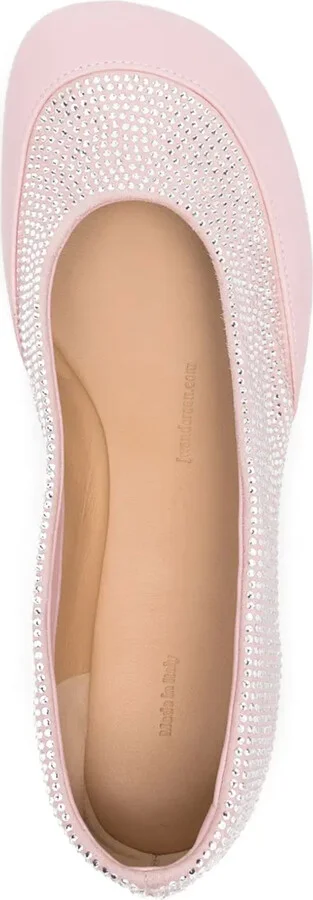 Crystal-Embellished Ballet Flats - Image 4