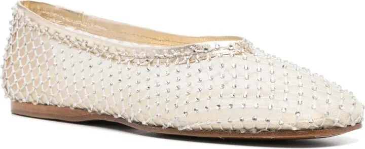 Crystal-Embellished Ballet Flats - Image 2