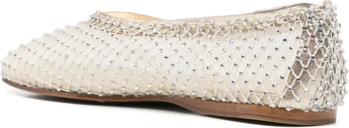 Crystal-Embellished Ballet Flats - Image 3