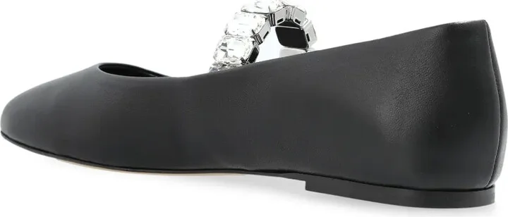 Crystal-Embellished Ballet Flats - Image 3