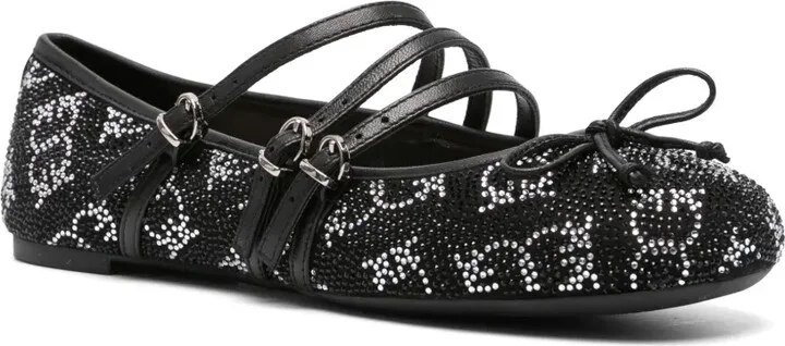 Crystal-Embellished Ballet Flats - Image 2