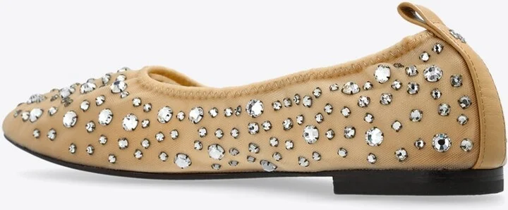 Crystal Embellished Ballet Flats - Image 2