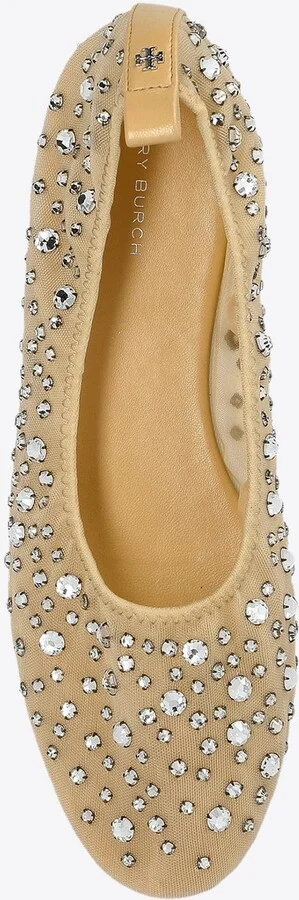 Crystal Embellished Ballet Flats - Image 3