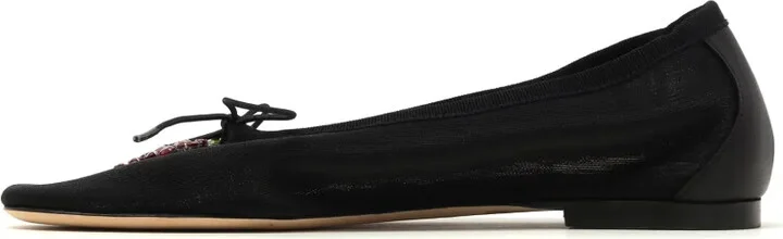 Crystal-Embellished Ballet Flats - Image 5