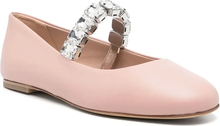 Crystal-Embellished Ballet Flats - Image 2