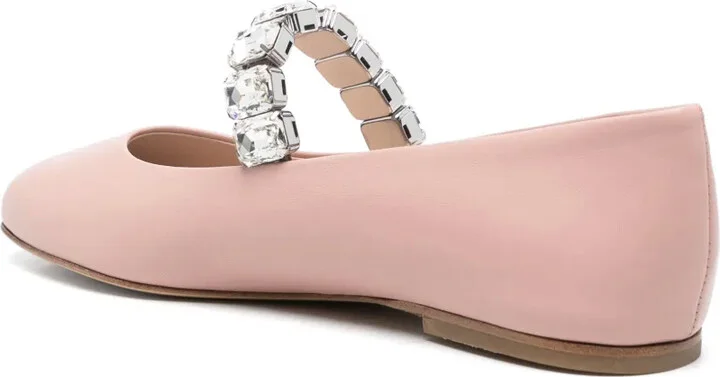 Crystal-Embellished Ballet Flats - Image 3