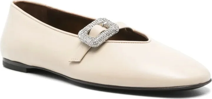 Crystal-Embellished Ballet Flats - Image 2
