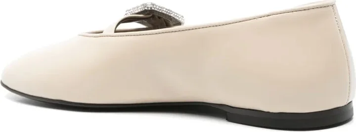 Crystal-Embellished Ballet Flats - Image 3