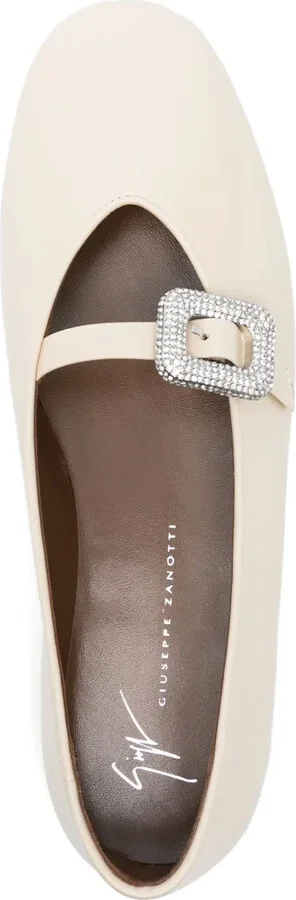 Crystal-Embellished Ballet Flats - Image 4