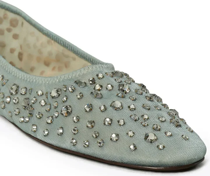 Crystal-Embellished Ballet Flats - Image 3