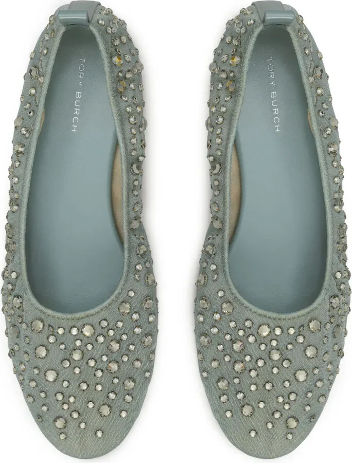 Crystal-Embellished Ballet Flats - Image 4