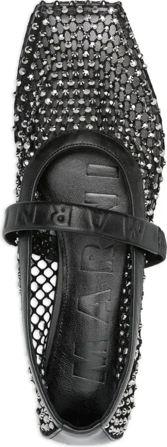Crystal-Embellished Ballet Flats - Image 4