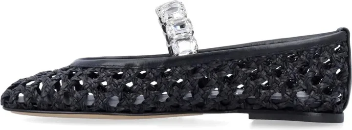 Crystal-Embellished Ballet Flats - Image 3