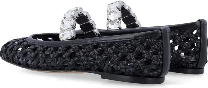 Crystal-Embellished Ballet Flats - Image 4