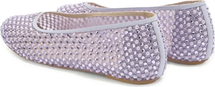 Crystal-Embellished Ballet Flats - Image 3
