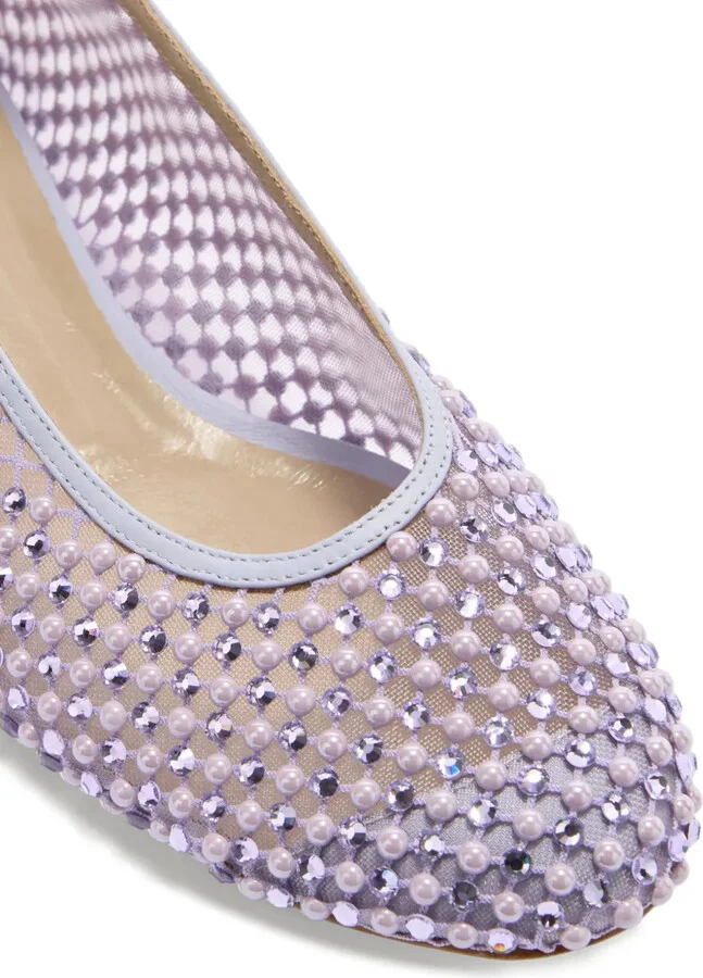 Crystal-Embellished Ballet Flats - Image 4