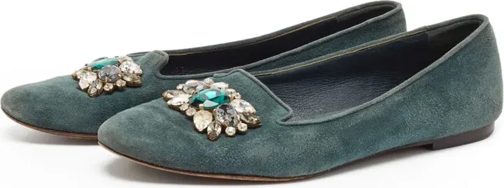 Crystal-Embellished Ballet Flats - Image 3