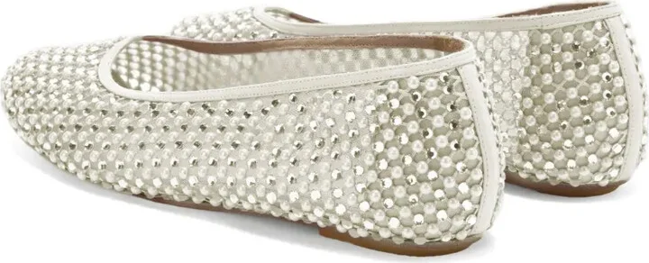 Crystal-Embellished Ballet Flats - Image 3