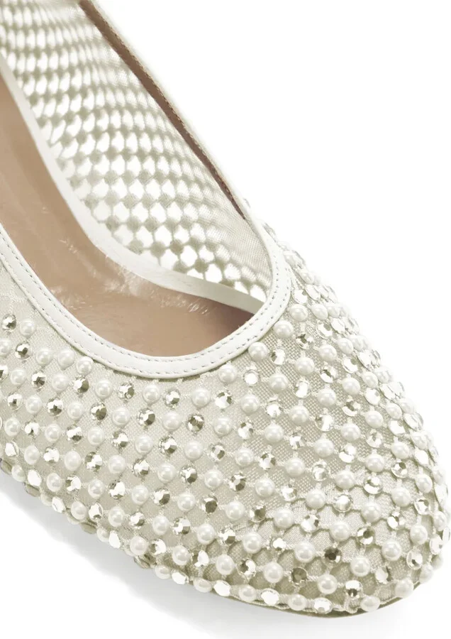 Crystal-Embellished Ballet Flats - Image 4