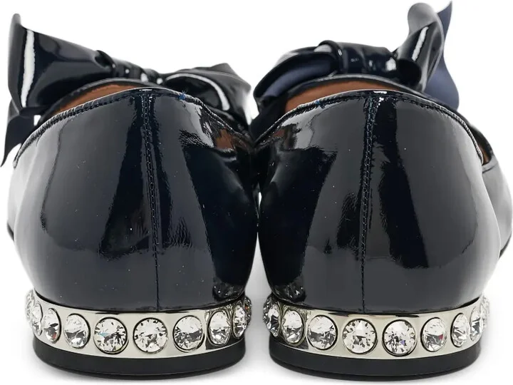 Crystal-Embellished Ballet Flats - Image 2