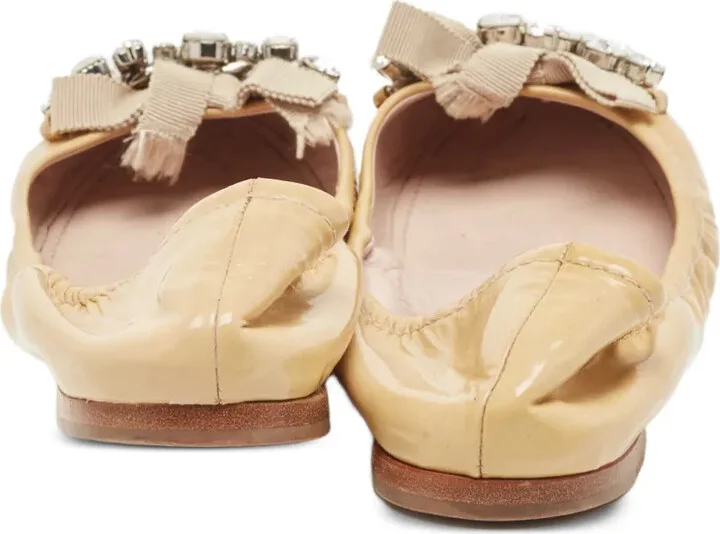 Crystal-Embellished Ballet Flats - Image 4
