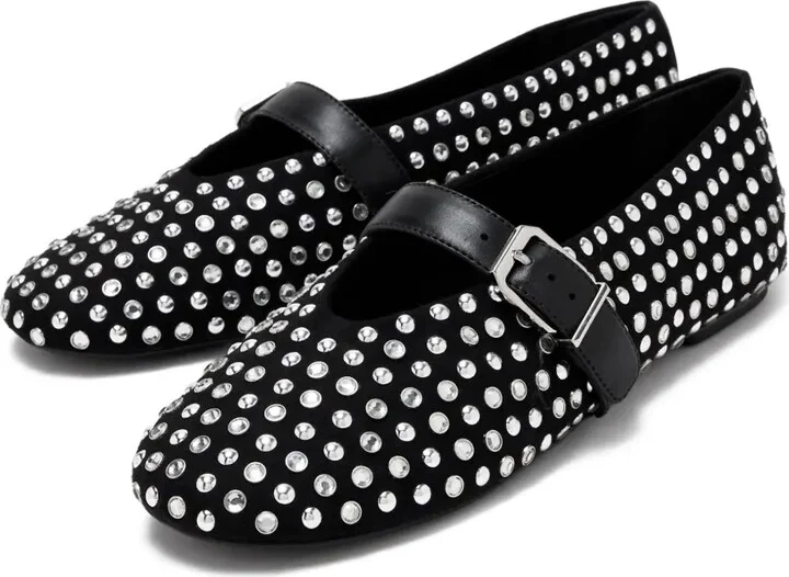 Crystal-Embellished Ballet Flats - Image 2