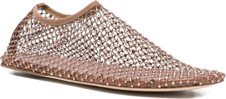 Crystal-Embellished Ballet Flats - Image 2