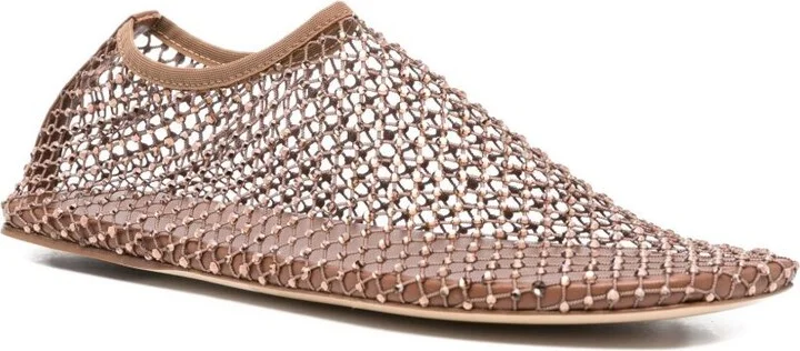Crystal-Embellished Ballet Flats - Image 2