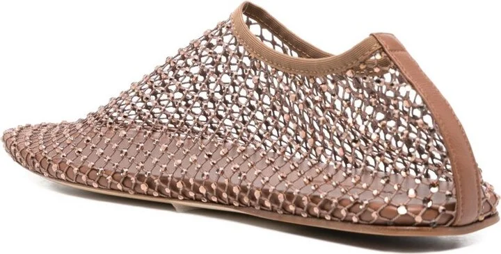 Crystal-Embellished Ballet Flats - Image 3