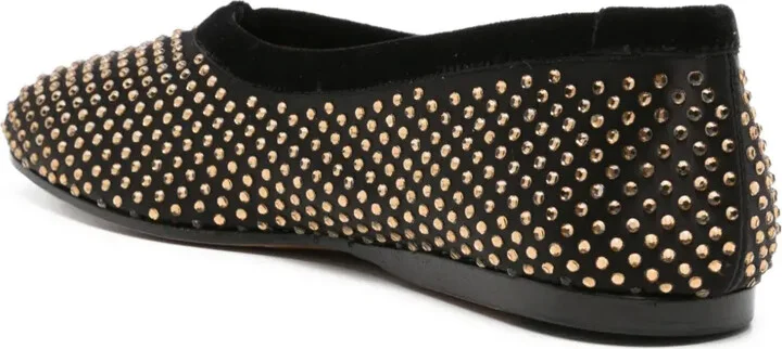 Crystal-Embellished Ballet Flats - Image 3