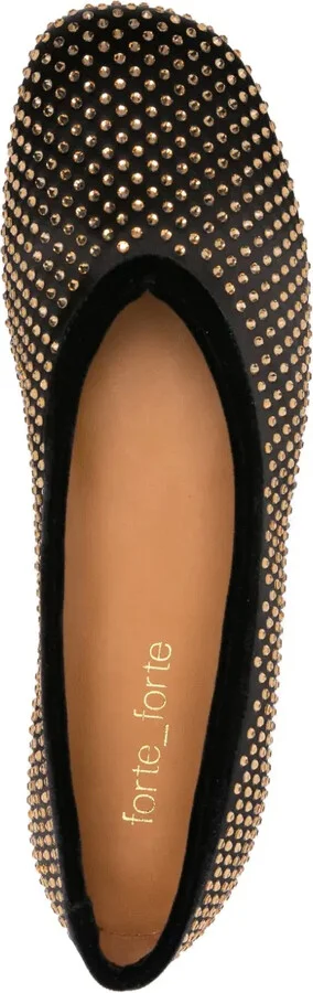 Crystal-Embellished Ballet Flats - Image 4