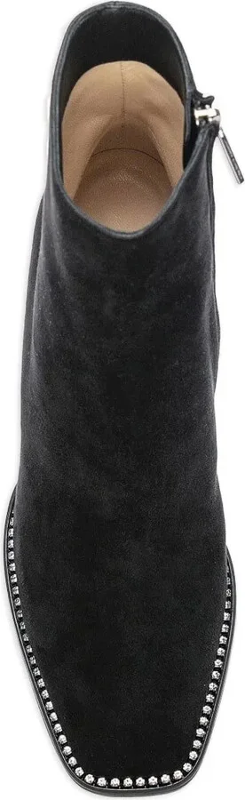 Crystal-Embellished Block-Heel Boots - Image 3
