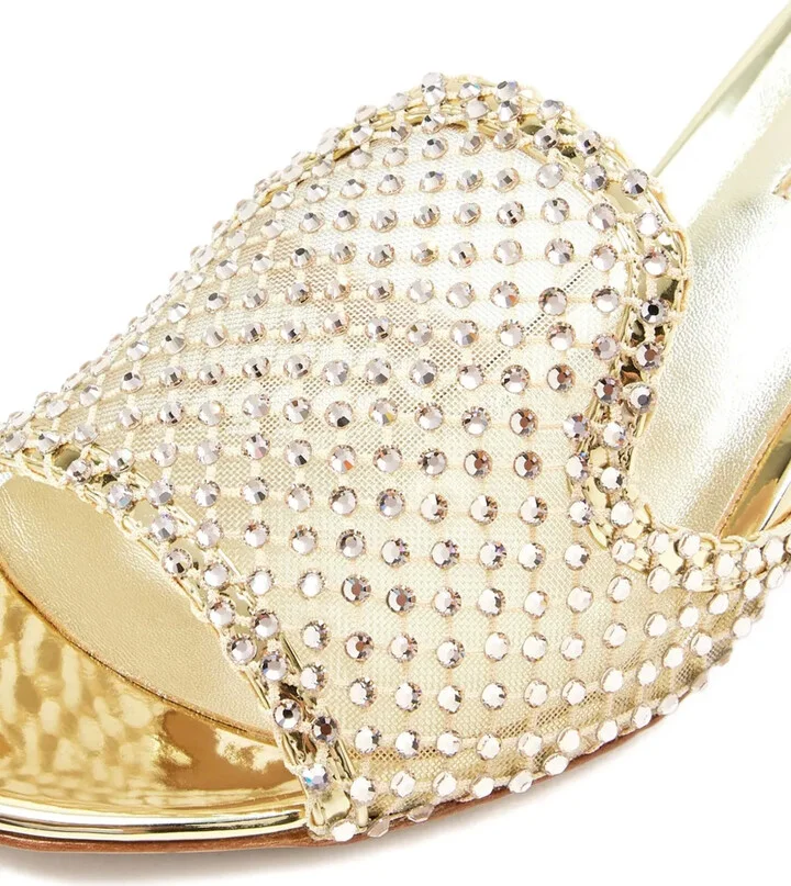 Crystal-Embellished Block-Heel Sandals - Image 3
