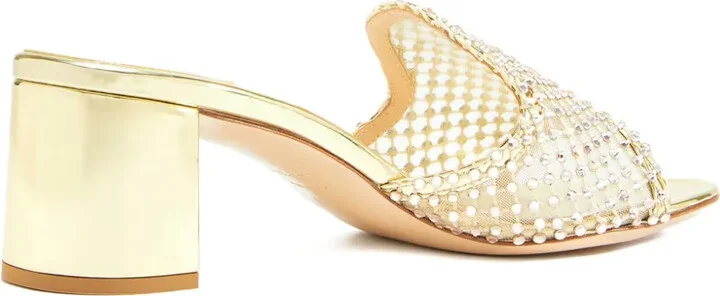 Crystal-Embellished Block-Heel Sandals - Image 4