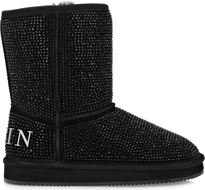 Crystal-Embellished Boots