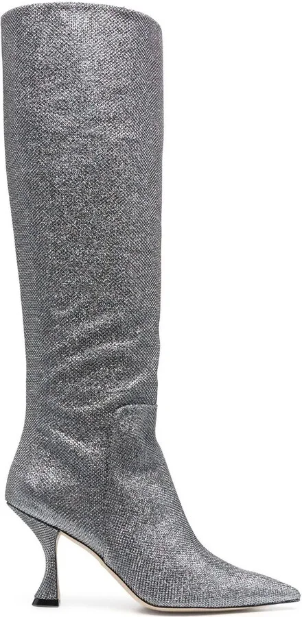 Crystal-Embellished Boots