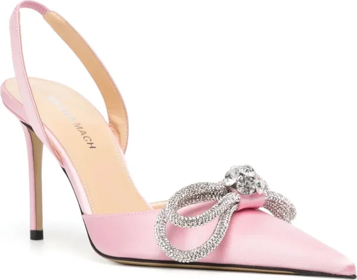 Crystal-Embellished Bow-Detail Pumps - Image 2
