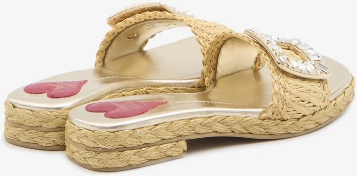 Crystal Embellished Buckle Sandals - Image 2