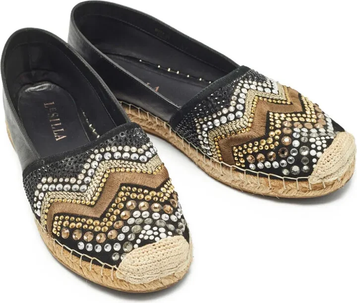 Crystal-Embellished Espadrilles - Image 2