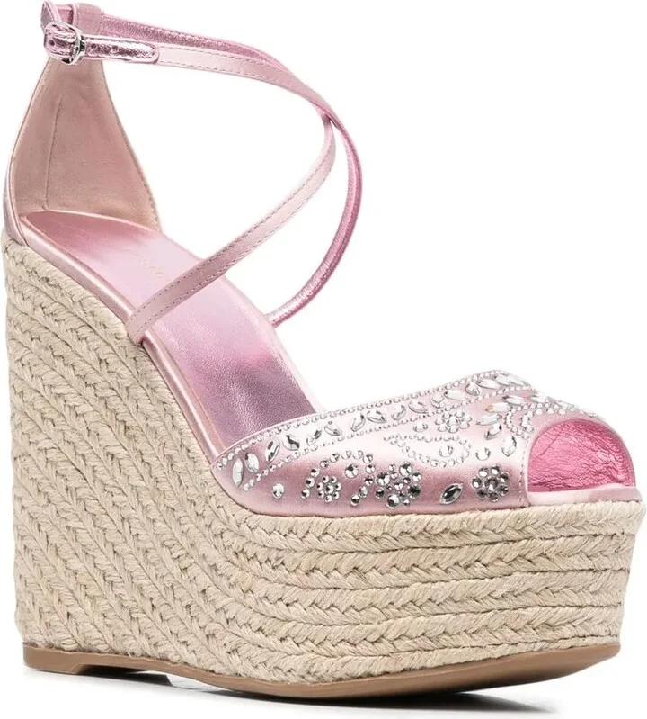 Crystal-Embellished Espadrilles - Image 2