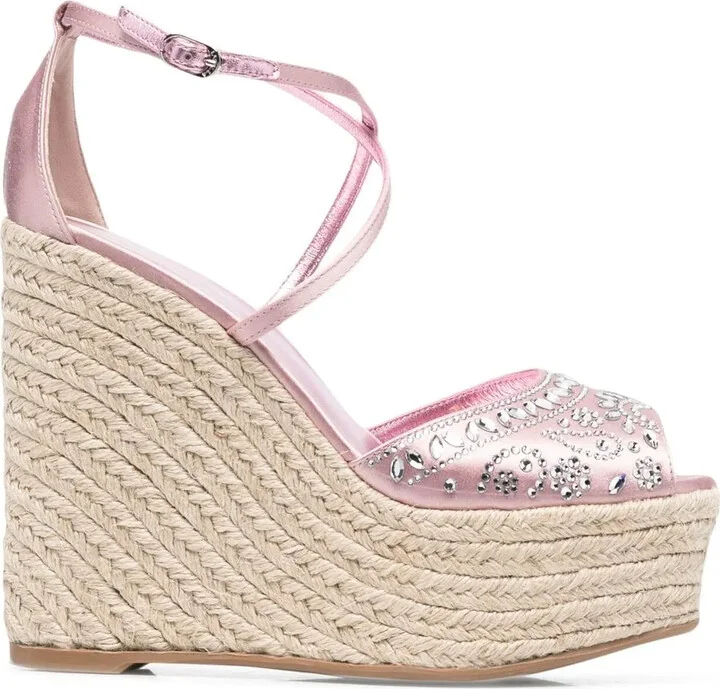 Crystal-Embellished Espadrilles
