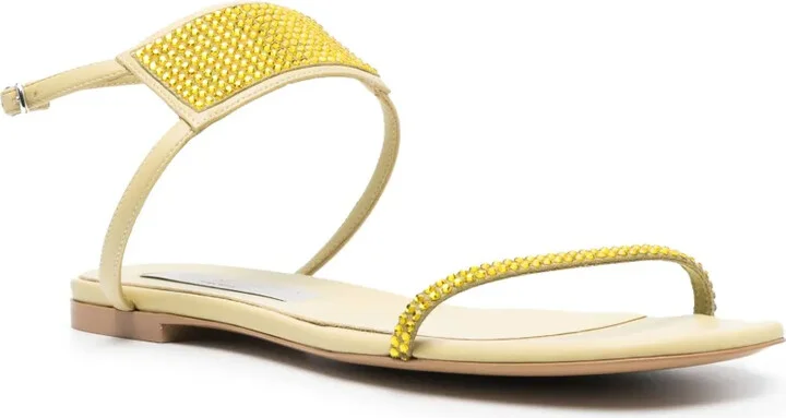 Crystal-Embellished Flat Sandals - Image 2