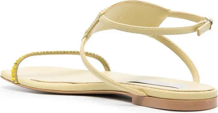 Crystal-Embellished Flat Sandals - Image 3