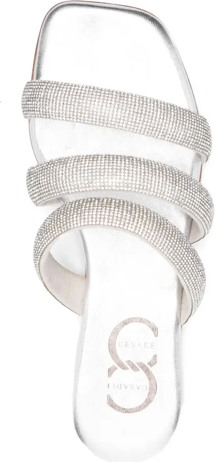 Crystal-Embellished Flat Sandals - Image 4