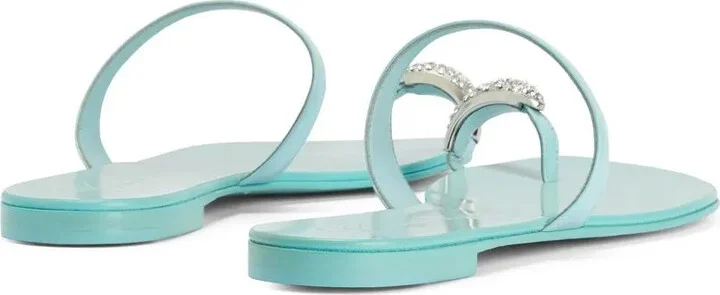 Crystal-Embellished Flat Sandals - Image 3