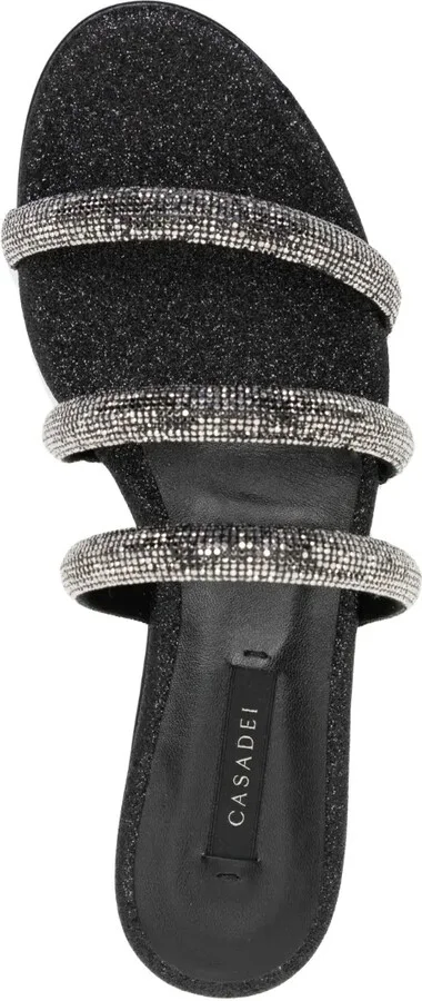 Crystal-Embellished Flat Sandals - Image 4
