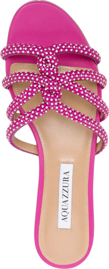 Crystal-Embellished Flat Sandals - Image 4