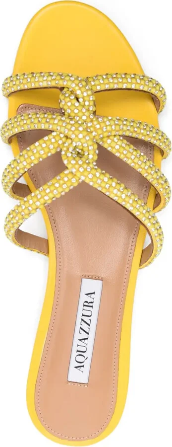 Crystal-Embellished Flat Sandals - Image 4