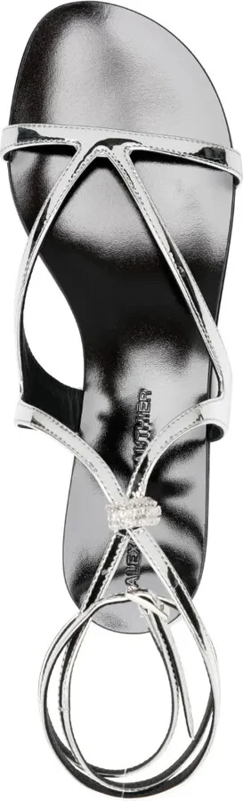 Crystal-Embellished Flat Sandals - Image 4
